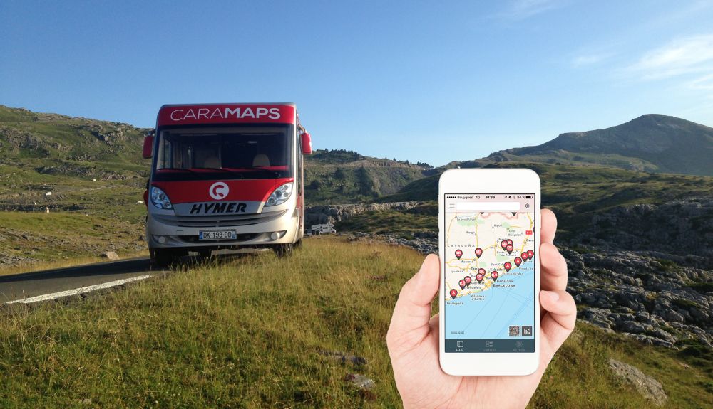 App CaraMaps per viaggiare in camper